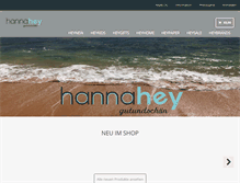 Tablet Screenshot of hannahey.com